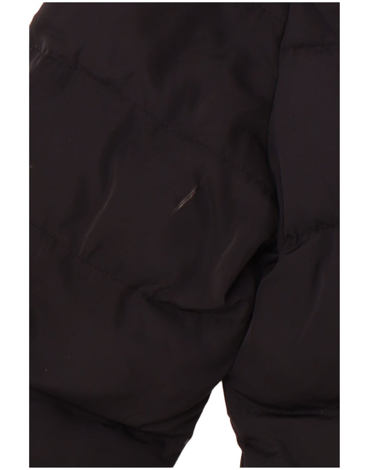 PUFFA Veste matelassée pour femme UK 16 Large Noir Polyester