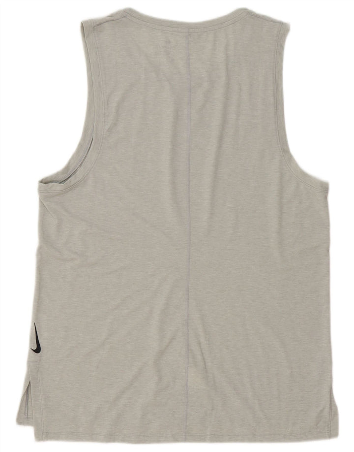 Nike Hommes Dri Fit Slim Débardeur Grand Gris Polyester