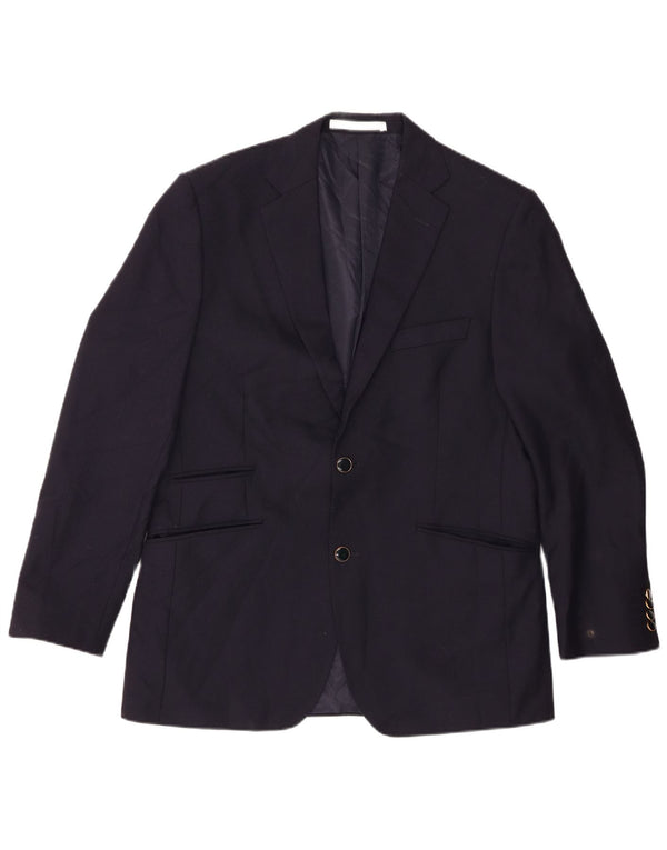 Marks & Spencer Veste blazer à 2 boutons pour homme UK 40 en laine bleu marine moyen