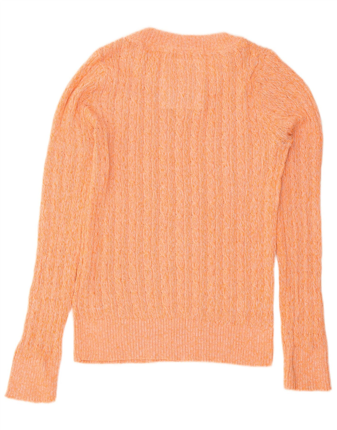 Superdry Pull ras du cou pour femme UK 14 Grand coton moucheté orange