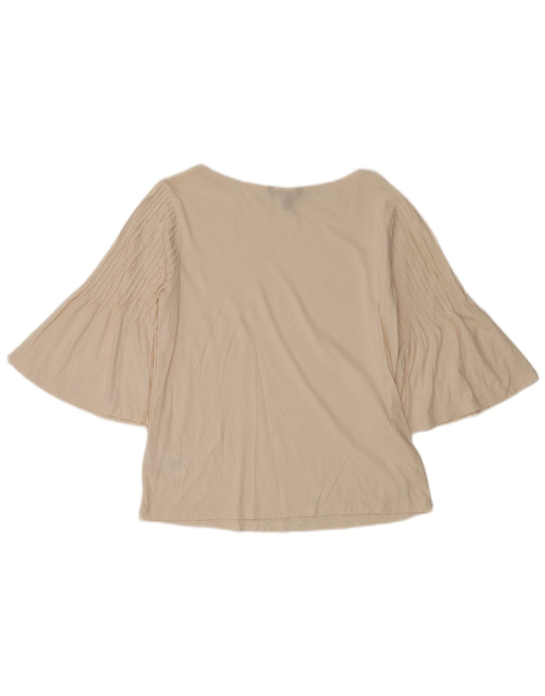 Ralph Lauren Haut à manches 3/4 pour femme UK 14 en coton blanc cassé moyen