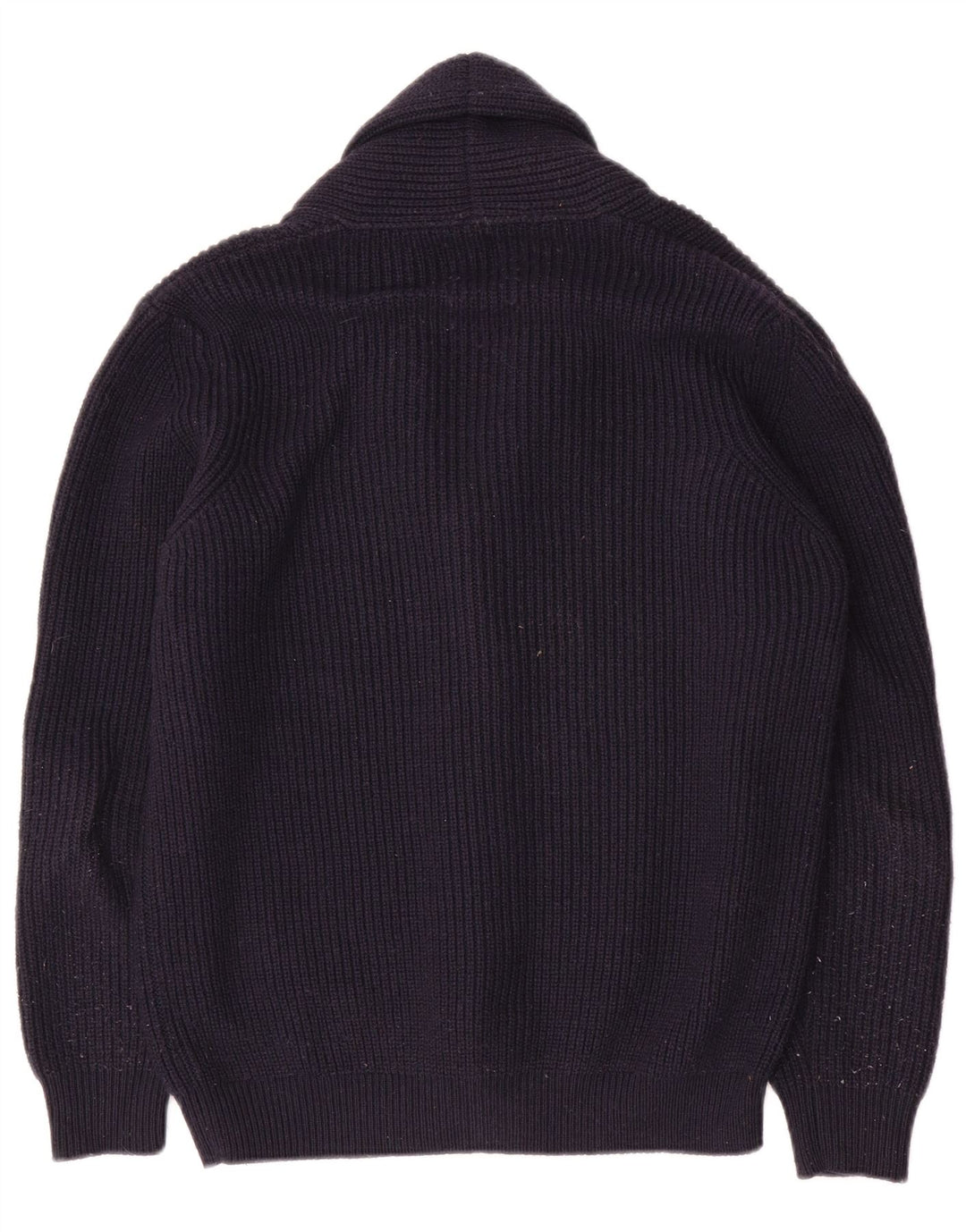 Pull Cardigan Zara Homme Bleu Marine Moyen