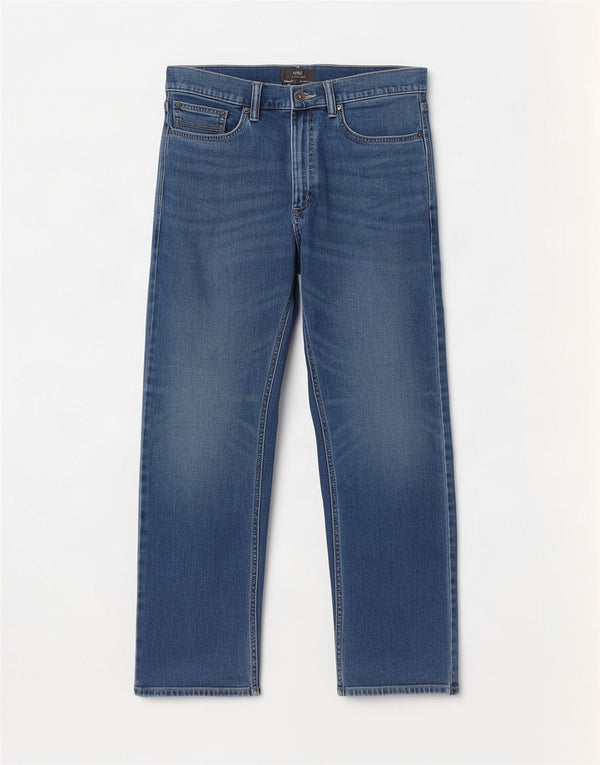 Marks & Spencer Jean droit homme W32 L29 bleu coton
