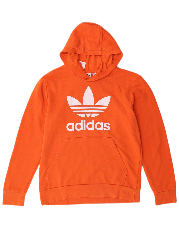 ADIDAS Pull à capuche graphique pour garçon 12-13 ans Orange Coton