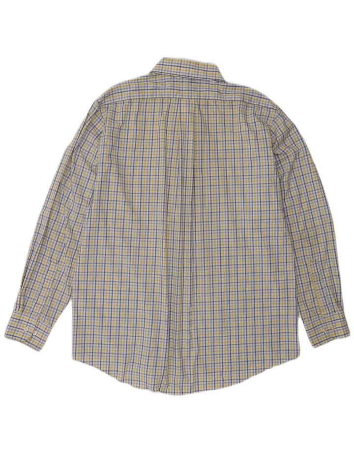 Chaps Chemise coupe régulière pour homme Taille 16 1/2 Grand coton à carreaux multicolore