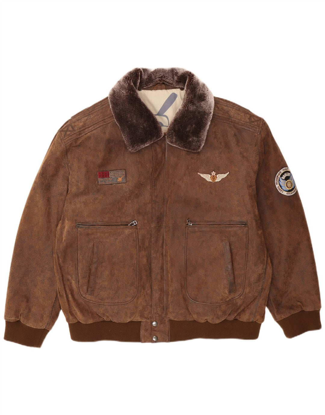 Maddox Veste en cuir pour homme UK 52 6XL Cuir marron