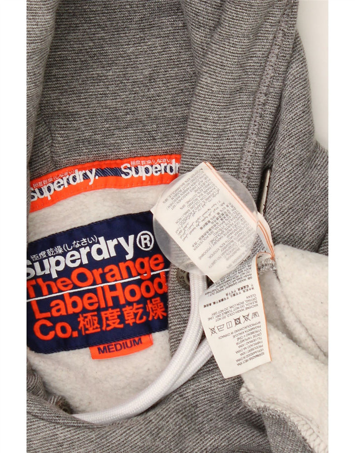 Superdry Pull à capuche en coton gris moyen pour homme