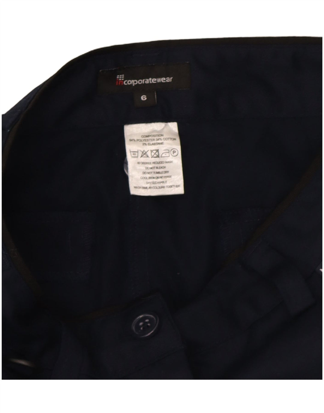 Marks & Spencer Bermuda Femme UK 6 XS W26 Bleu Marine Polyester