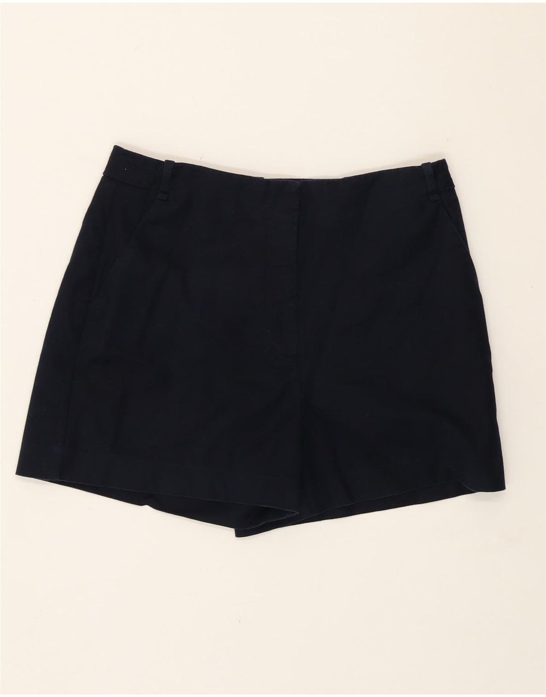 Zara Short Chino Taille Haute Femme Medium W28 Bleu Marine