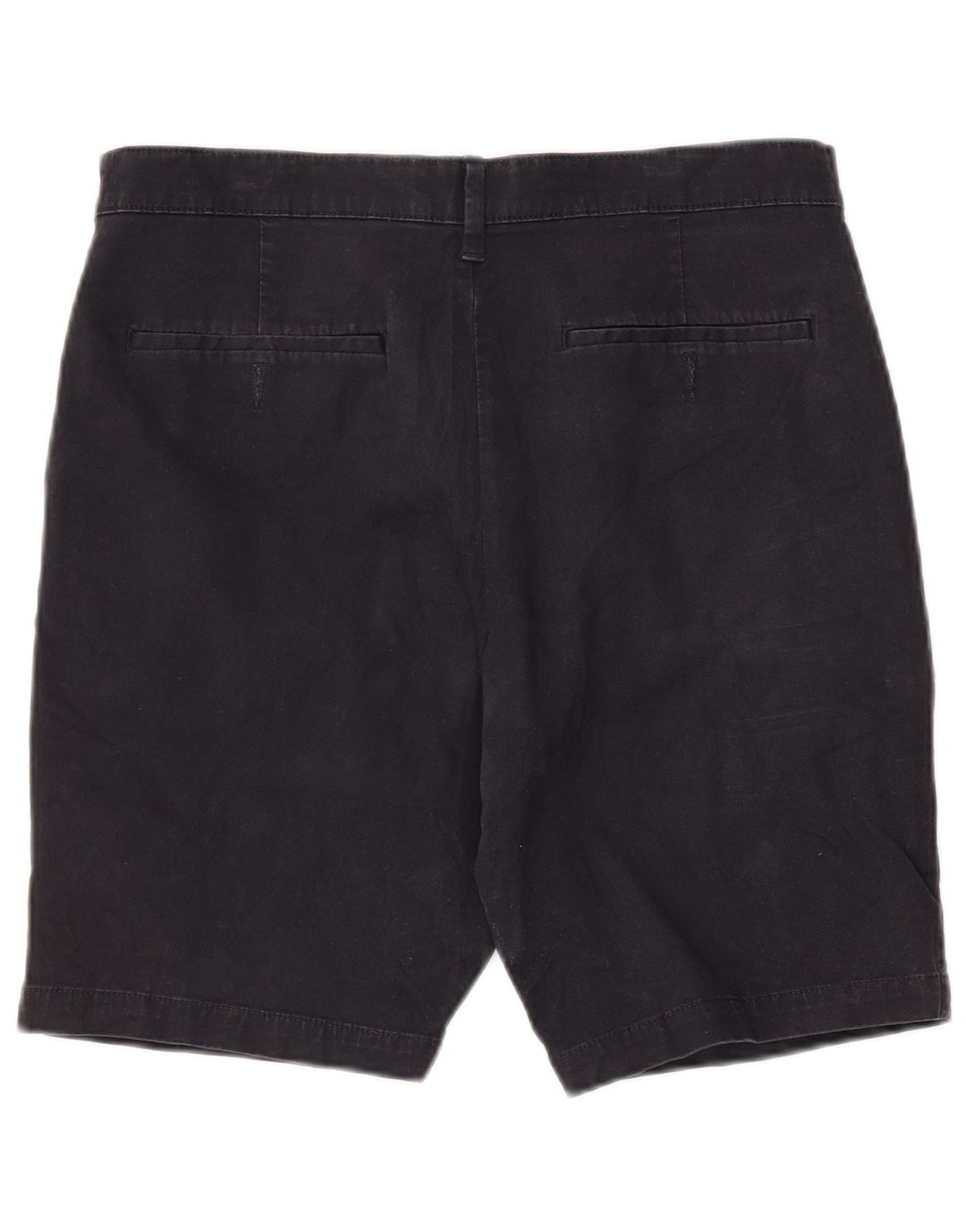 MARKS & SPENCER Short Chino Homme Coupe Regular W32 Bleu Marine Moyen Coton