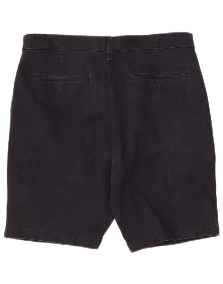 MARKS & SPENCER Short Chino Homme Coupe Regular W32 Bleu Marine Moyen Coton
