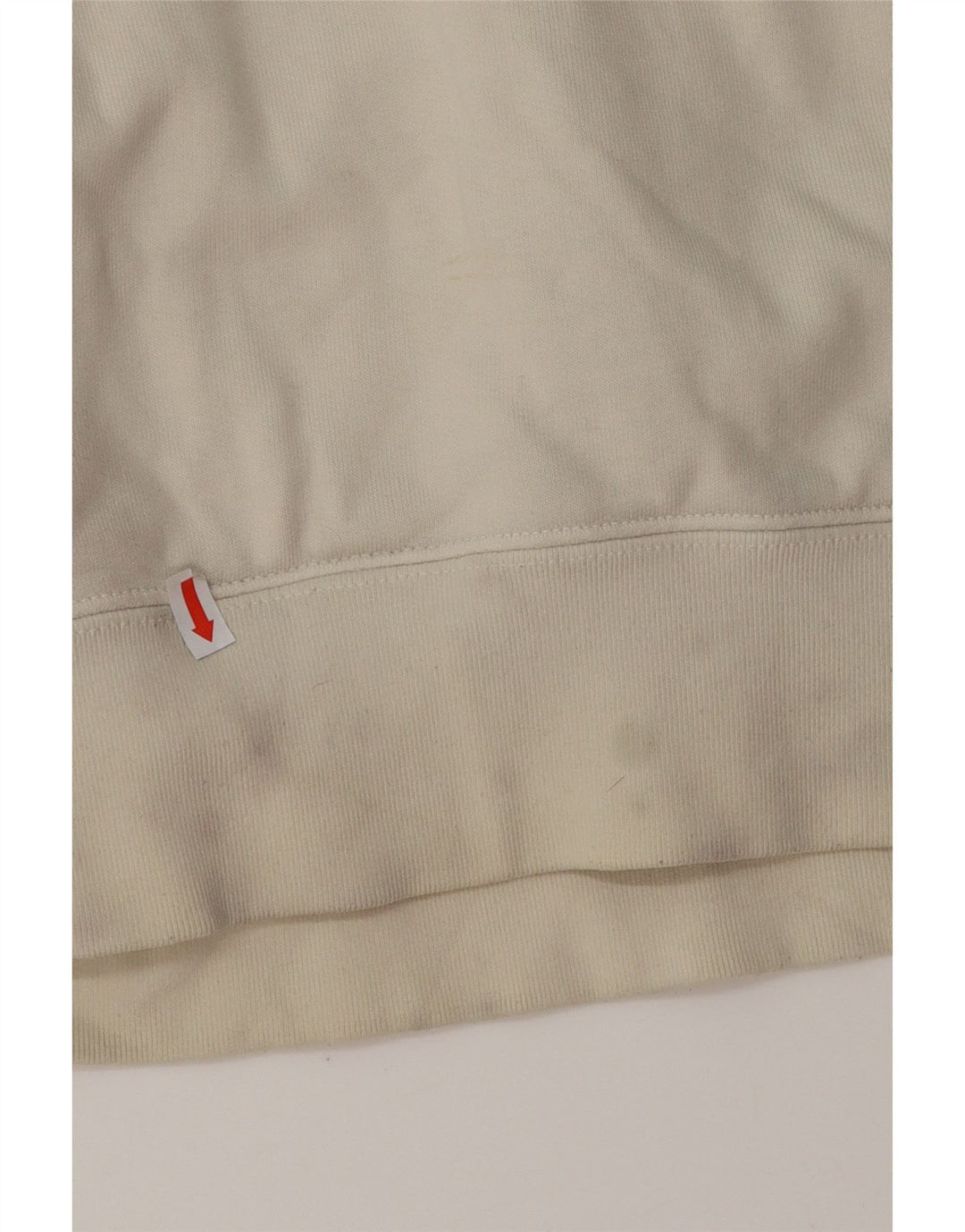 ADIDAS Sweat à capuche pour femme UK 14 Medium Off White Coton