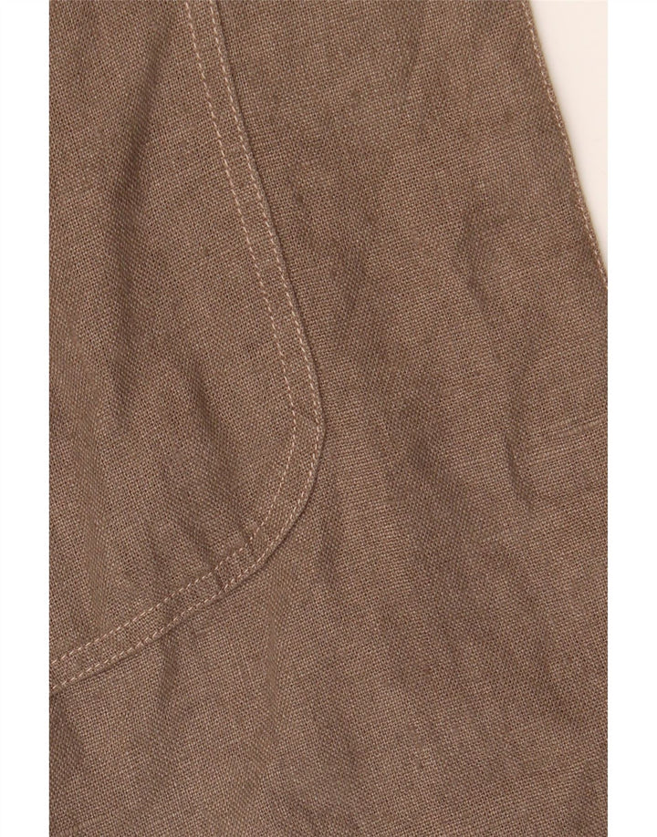 Zara Veste blazer longue à 3 boutons pour homme UK 40 Large Marron