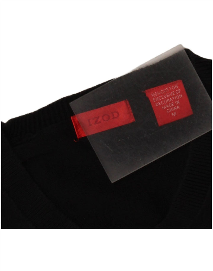 Izod Pull Col V Homme Noir Moyen Coton