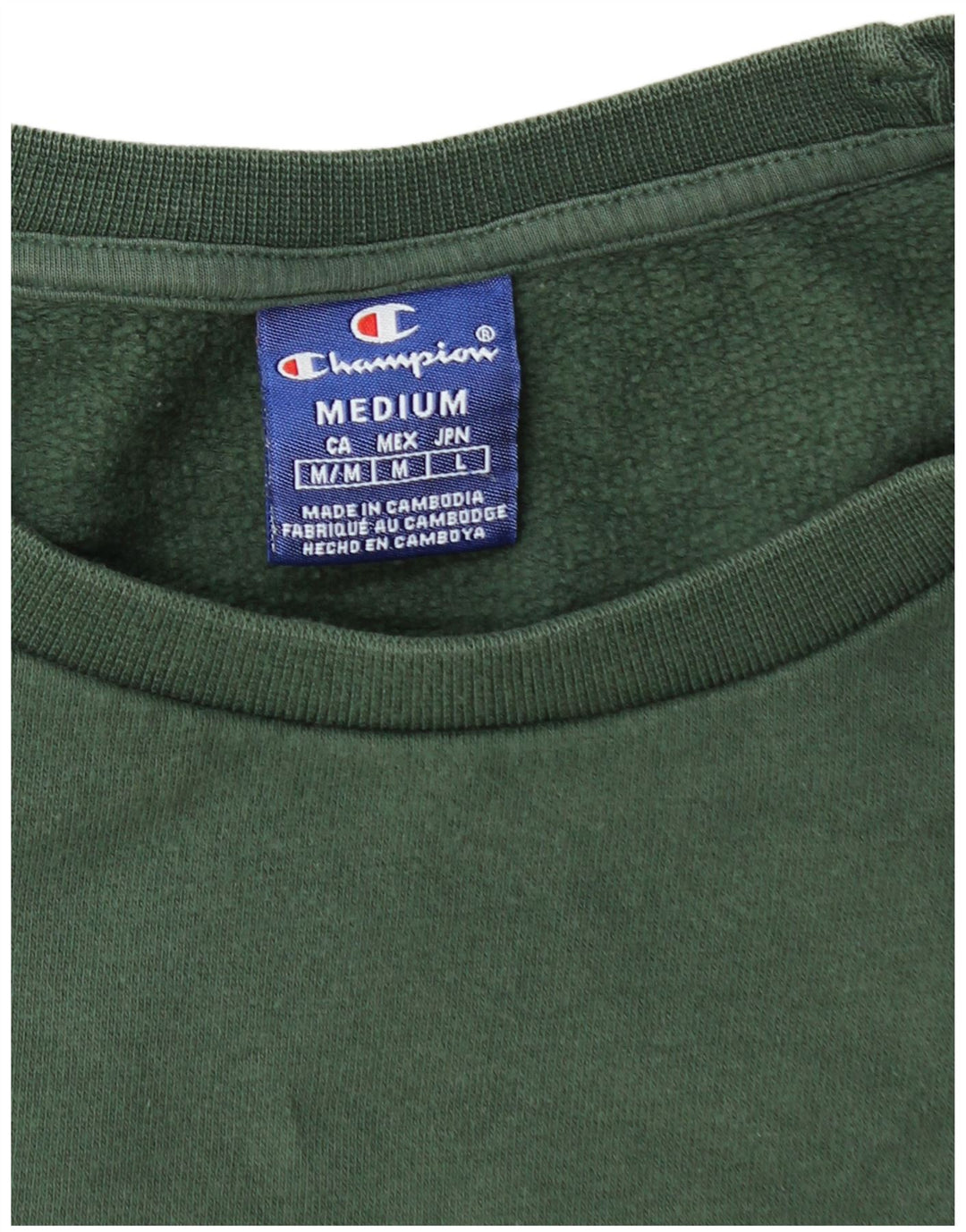 CHAMPION Sweat-Shirt Graphique Homme Vert Moyen