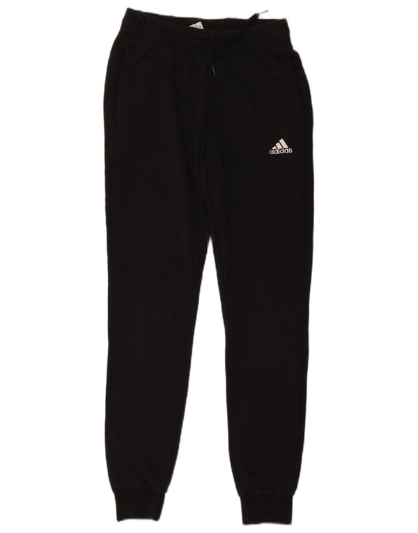 Adidas Pantalon de survêtement graphique pour femme Joggers UK 4/6 XS Noir Coton