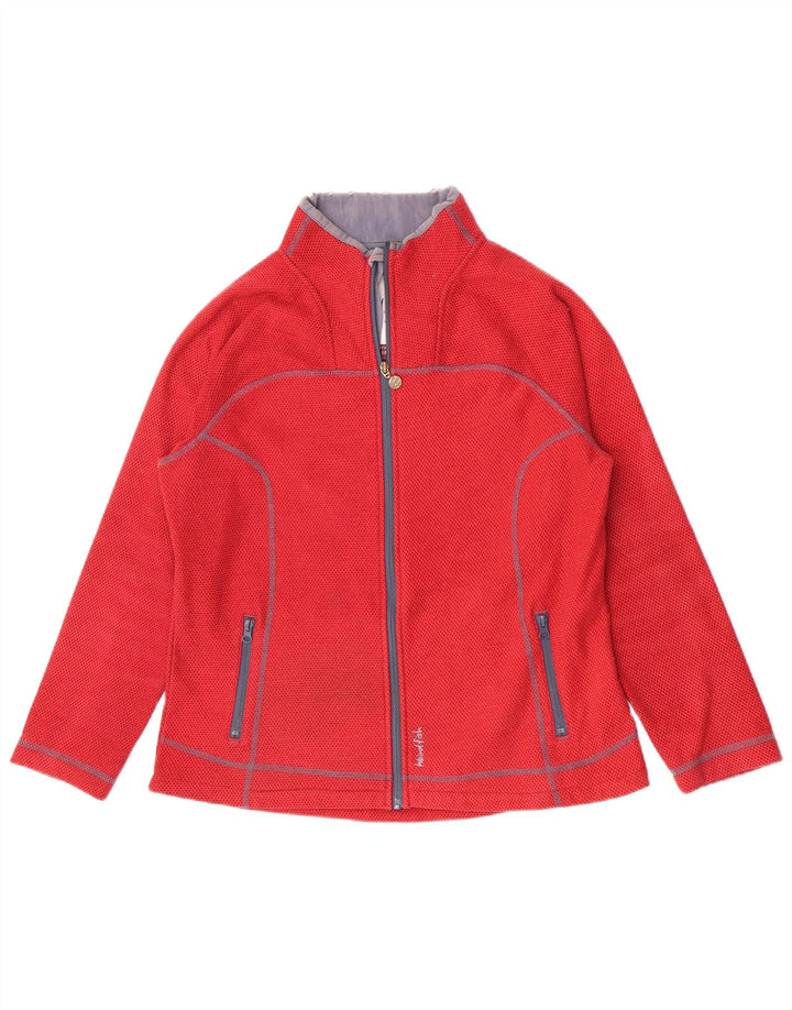 Weird Fish Veste de survêtement pour femme UK 12 Rouge moyen Polyester