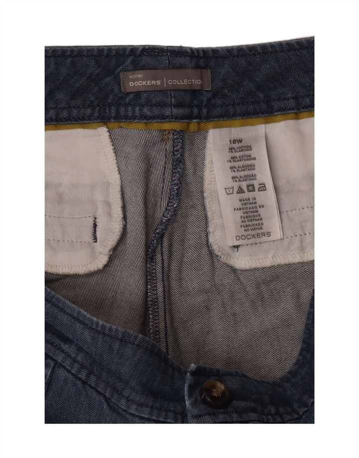 DOCKERS Womens Denim Shorts US 18 2XL W36 Blue Cotton Vintage Dockers and Second-Hand Dockers from Messina Hembry 