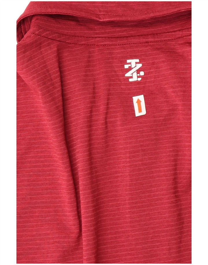 Izod Polo de golf pour homme en polyester à rayures rouges