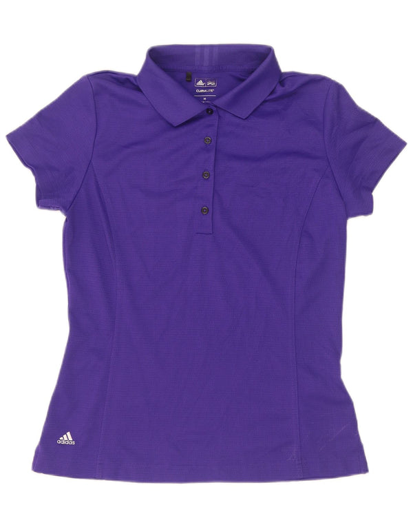 Adidas Polo Climalite pour femme UK 12 Violet moyen Polyester