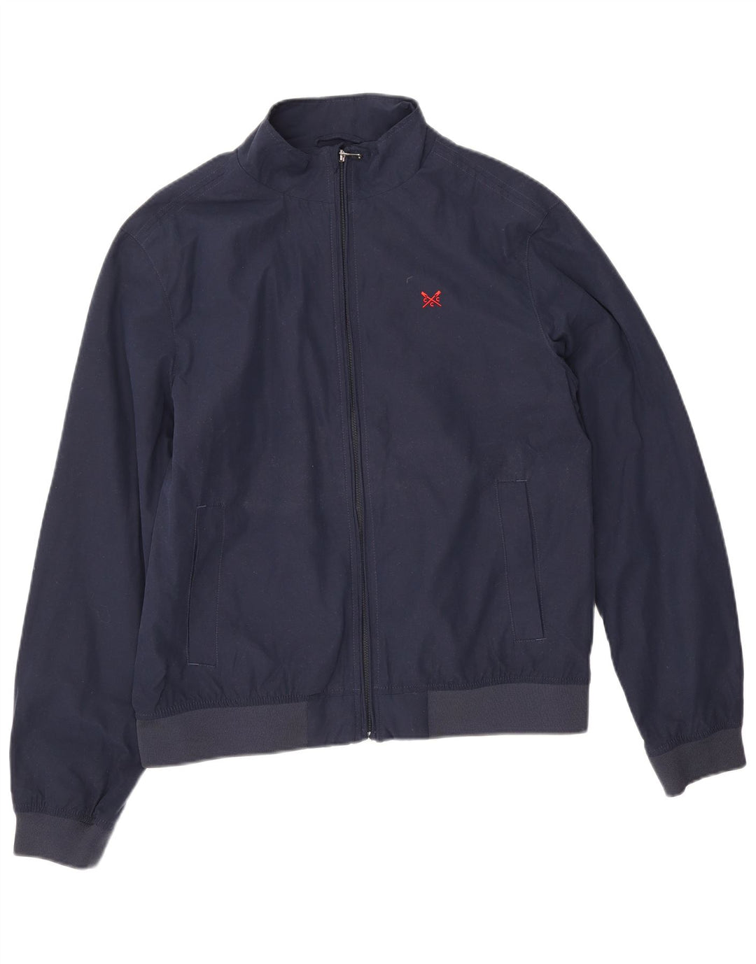 Crew Clothing Veste Bomber Homme UK 36 Petit Bleu Marine Polyester