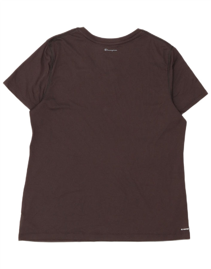 Champion T-Shirt Femme Top UK 18 XL Noir Polyester