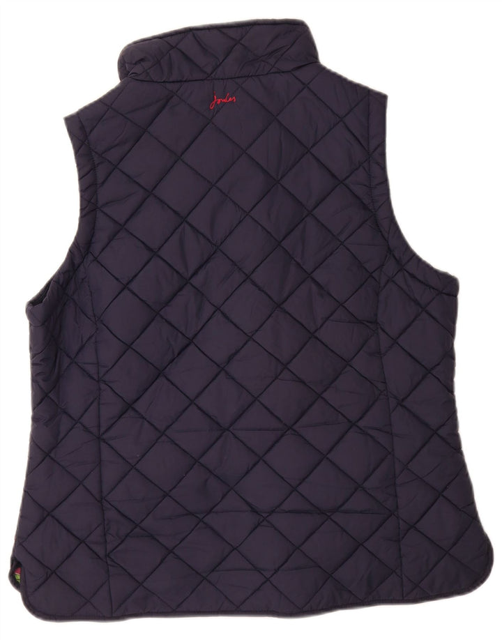 JOULES Gilet matelassé pour femme UK 14 Large Bleu Marine Polyamide