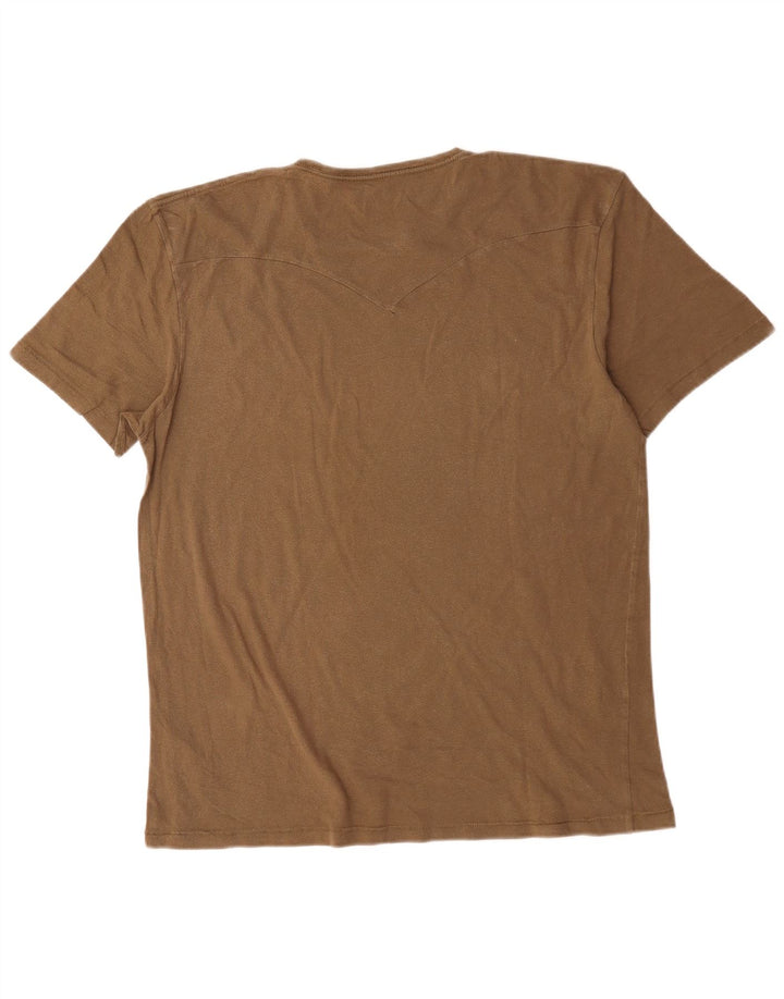 Levi's T-Shirt Graphique Top XL Homme Marron Coton