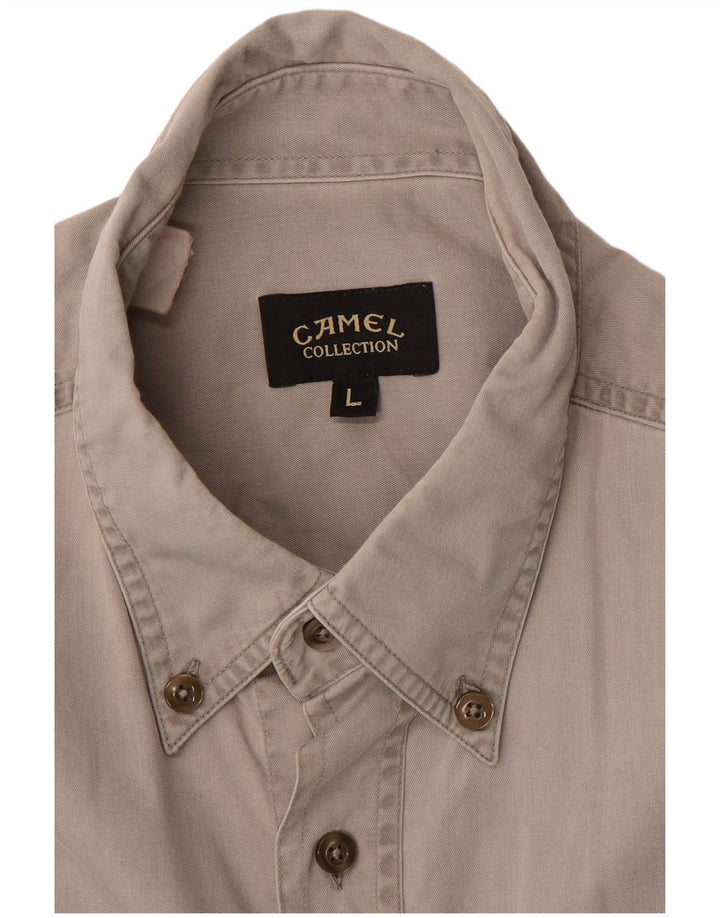 Camel Active Chemise Homme Grand Gris