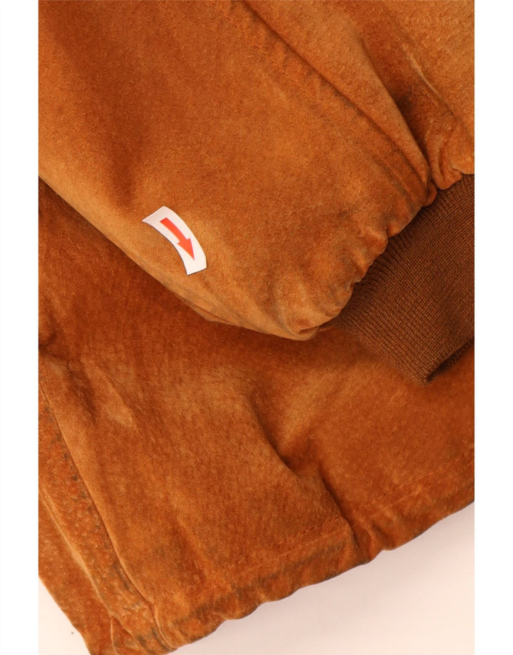 Fabiani Veste à capuche en daim pour homme IT 48 Cuir marron moyen