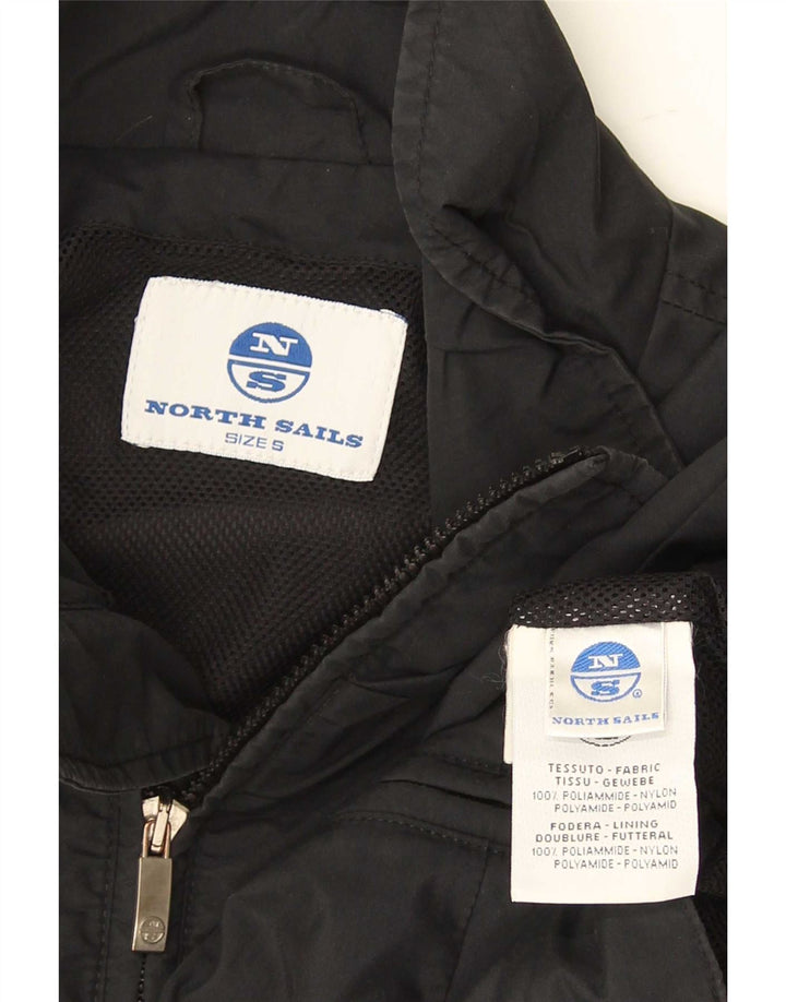 North Sails Veste de pluie pour homme UK 36 Small Noir Polyamide