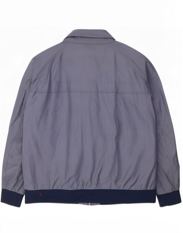 Marks & Spencer Veste Bomber Homme UK 46 3XL Bleu Colorblock Coton