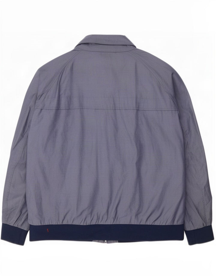 Marks & Spencer Veste Bomber Homme UK 46 3XL Bleu Colorblock Coton