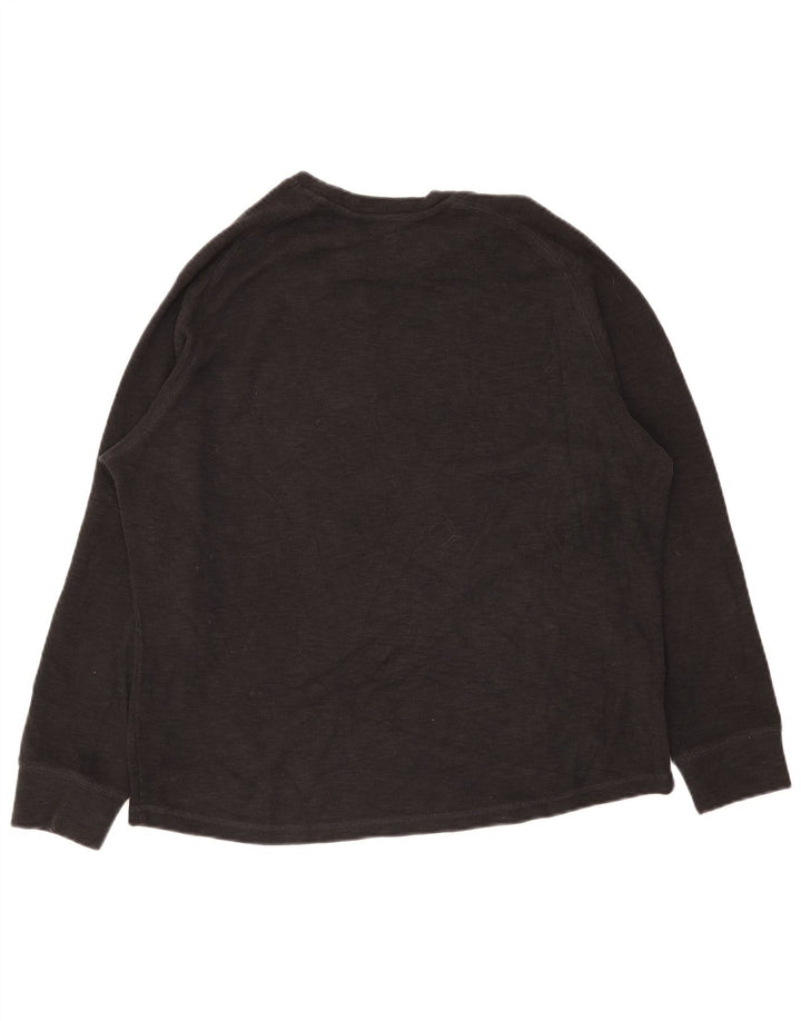 Eddie Bauer Haut Homme Manches Longues XL Coton Noir