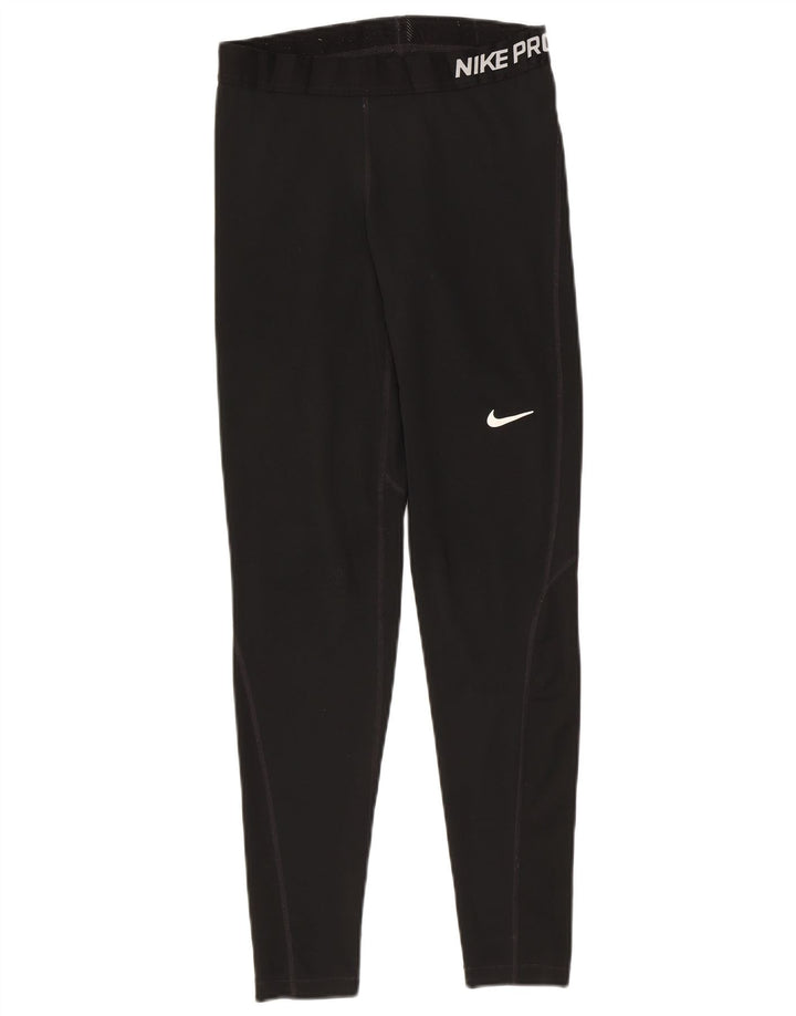 Nike Legging graphique Dri Fit pour femme UK 12 Noir moyen