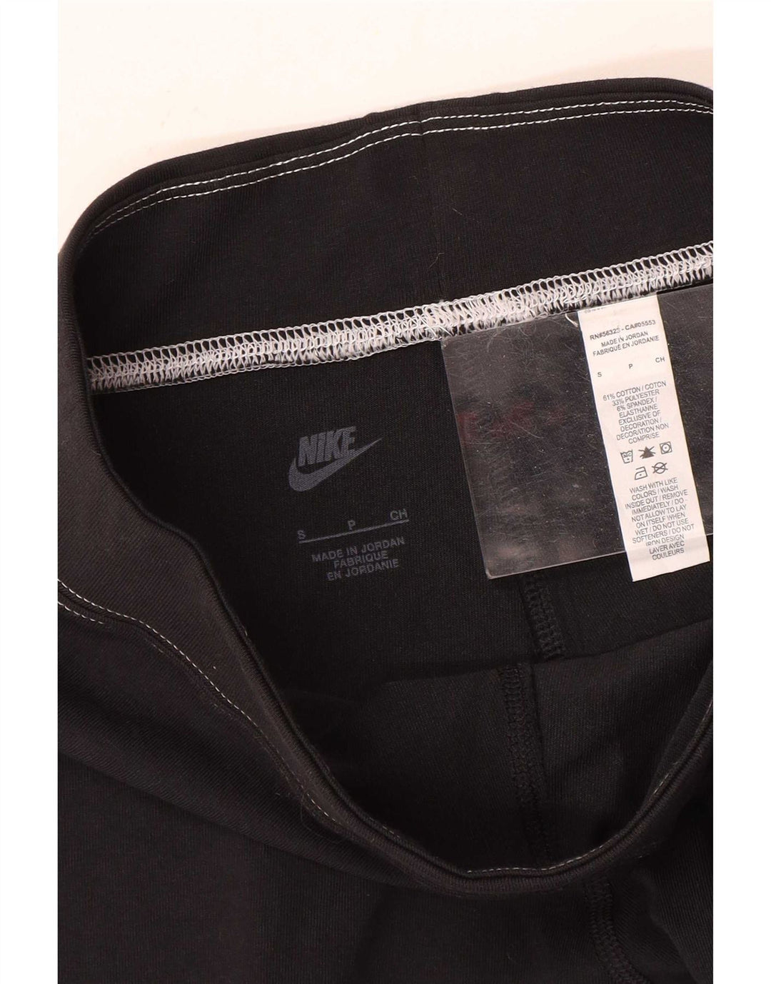 Nike Legging graphique pour femme UK 10 Petit coton noir