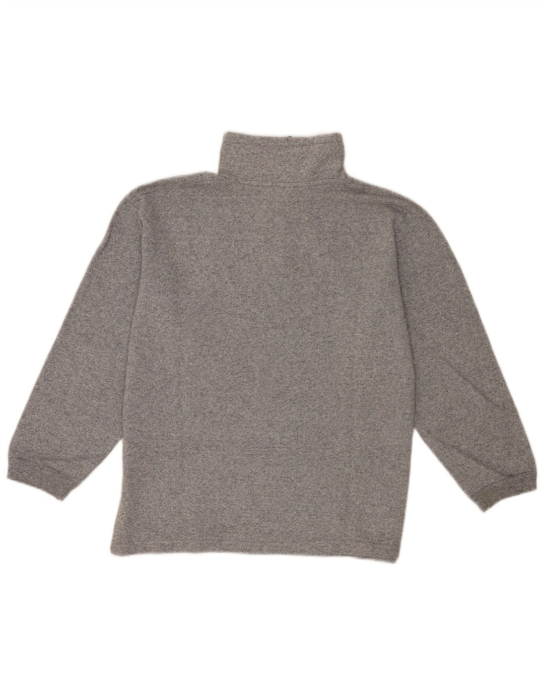Asics Sweat-shirt graphique à col zippé pour homme Petit gris chiné en coton