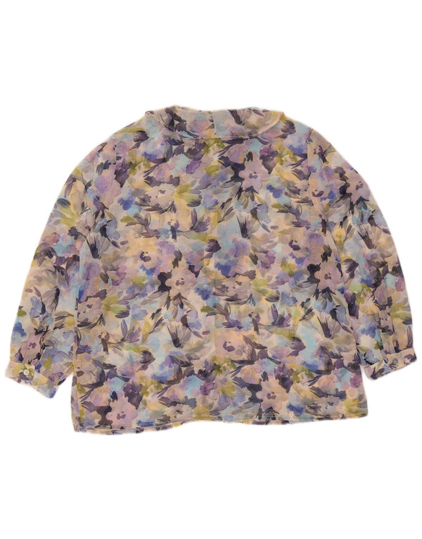 French Connection Chemisier transparent pour femme UK 10 Small Multicolore