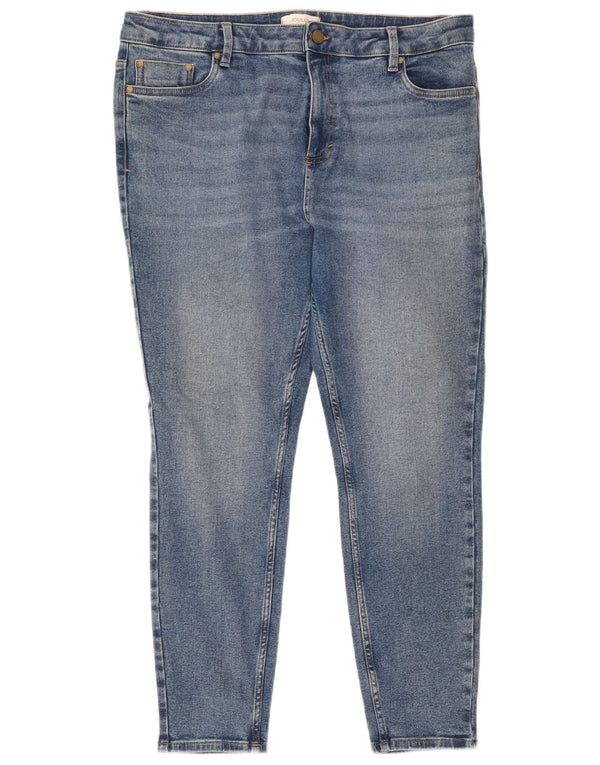 Joules Jean skinny pour femme UK 18 XL W38 L28 Bleu Coton