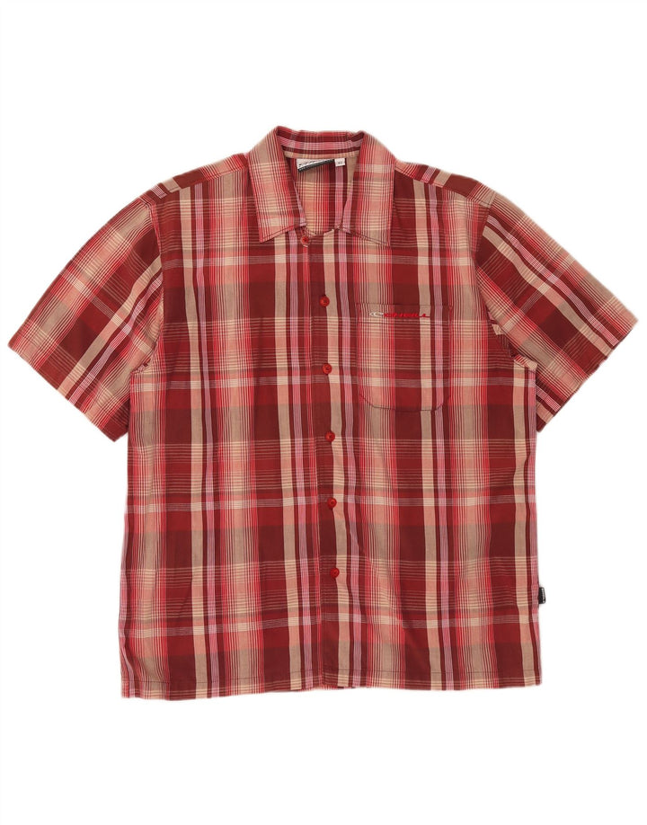 O'Neill Chemise ample à manches courtes pour homme XS Rouge à carreaux en coton