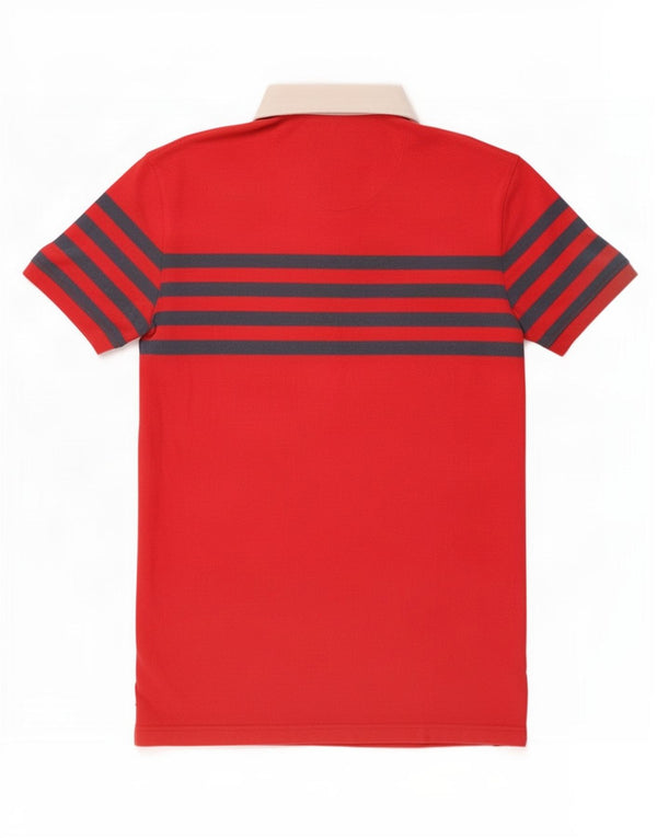 Jack Wills Polo de Rugby Homme Petit Coton Rayé Rouge