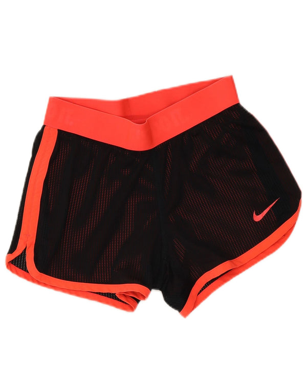 Nike Short de sport Dri Fit Graphic pour femme UK 6 XS Noir Colourblock