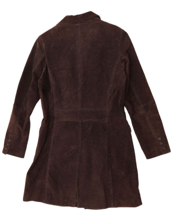 Yessica Manteau en daim pour femme UK 44 Cuir marron moyen