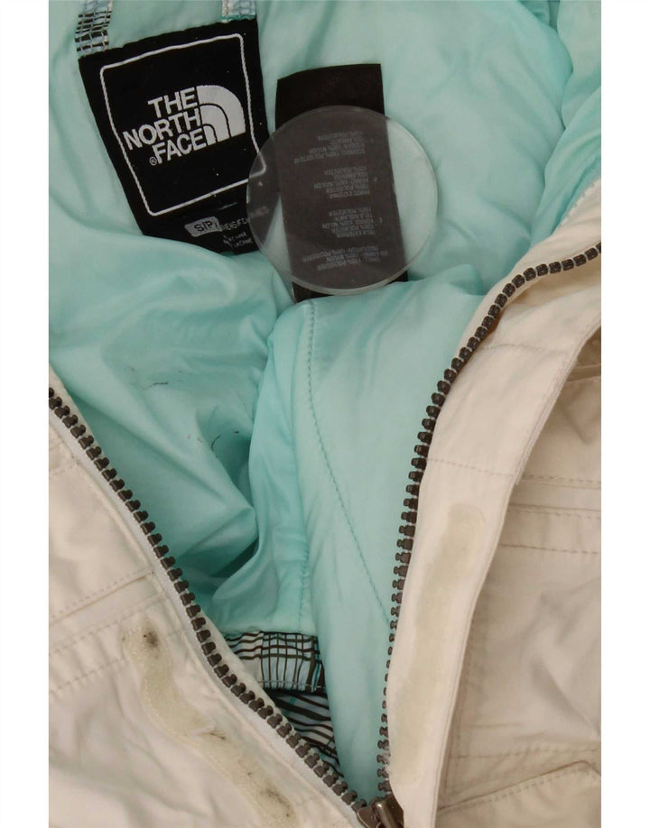The North Face Veste de ski à capuche pour femme UK 10 Small Blanc Polyester