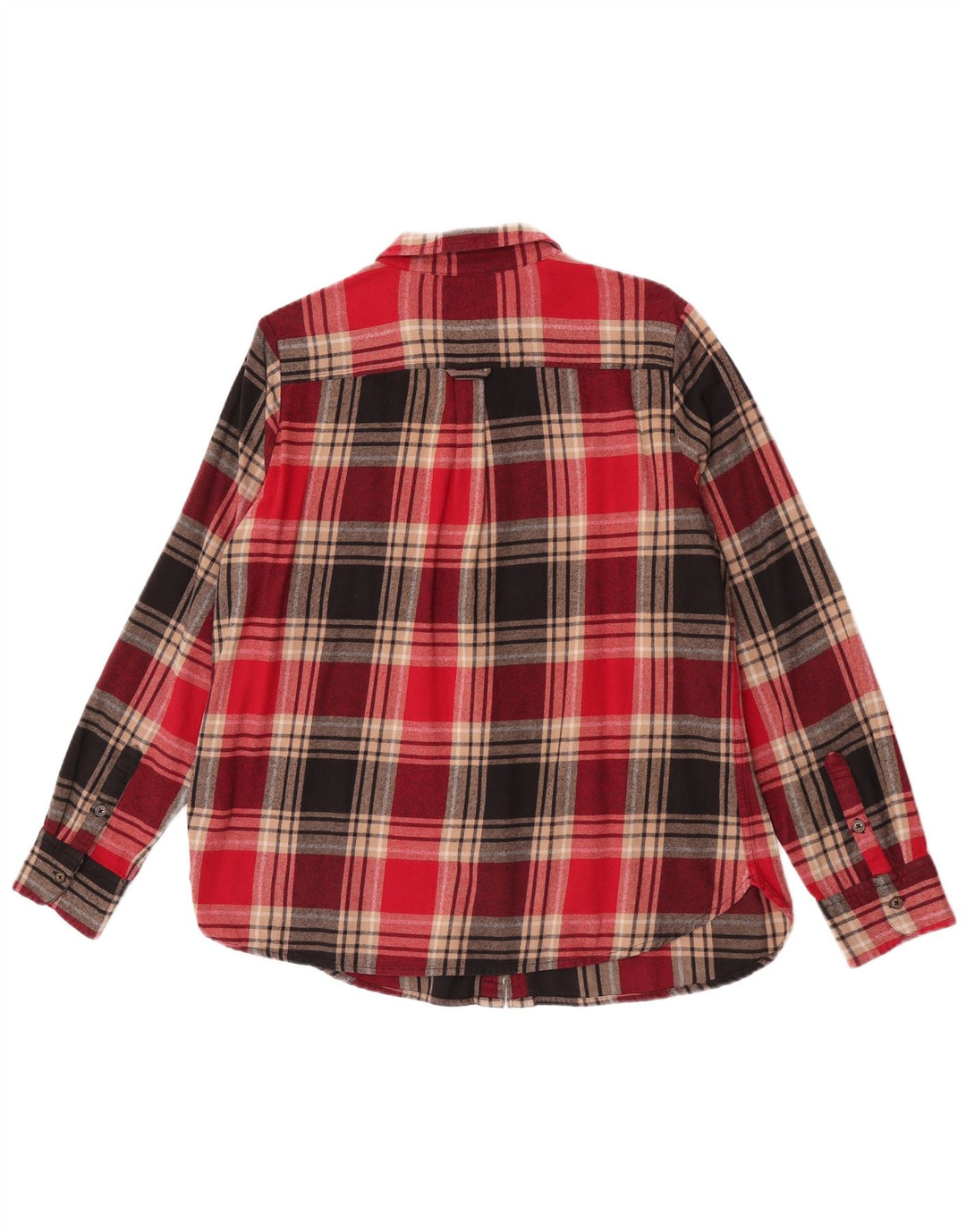 Fat Face Chemise en flanelle pour femme UK 16 Grand coton à carreaux rouges