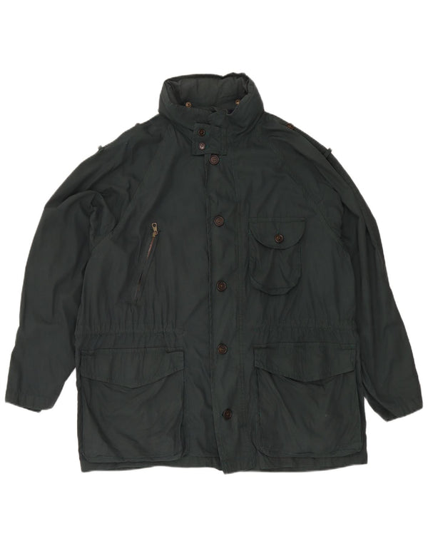 Brooksfield Veste utilitaire à capuche pour homme IT 50 Large Vert