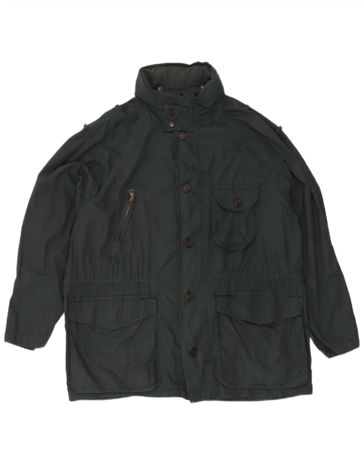 Brooksfield Veste utilitaire à capuche pour homme IT 50 Large Vert