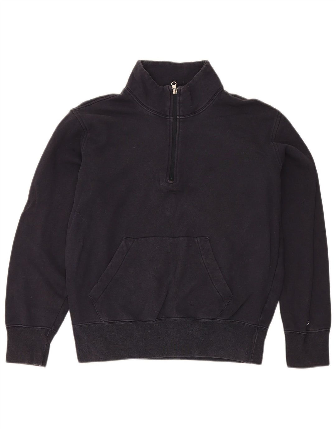 Champion Sweat-shirt à col zippé pour homme en coton bleu marine moyen
