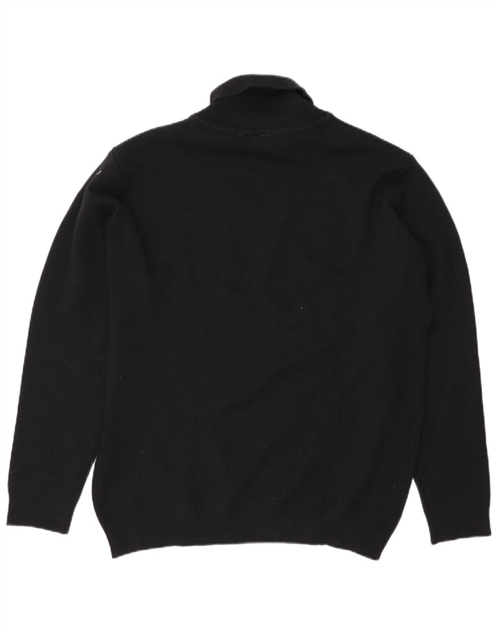 Lacoste Pull col roulé pour homme Taille 8 3XL Laine noire