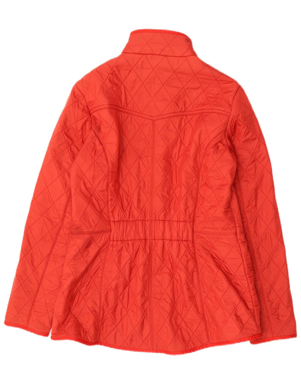Barbour Veste matelassée pour femme UK 16 Large Rouge Polyamide